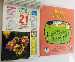 21 Haziran 2009 hediyelik orijinal Ülkü takvim yaprağı (Cin Ali kitabı hediyeli:)