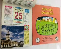 25 Haziran 2009 hediyelik orijinal Ülkü takvim yaprağı (Cin Ali kitabı hediyeli:)