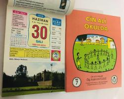 30 Haziran 2009 hediyelik orijinal Ülkü takvim yaprağı (Cin Ali kitabı hediyeli:)