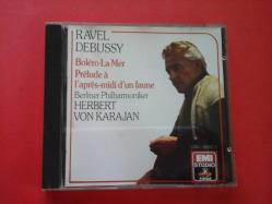 Herbert Von Karajan: Ravel (Bolero) & Debussy (La Mer, Prelude a L'Apres-midi d'un Faune) Cd