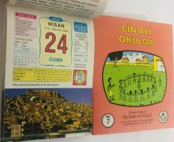 24 Nisan 2009 hediyelik orijinal Ülkü takvim yaprağı (Cin Ali kitabı hediyeli:)
