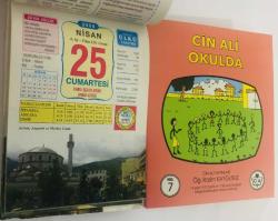 25 Nisan 2009 hediyelik orijinal Ülkü takvim yaprağı (Cin Ali kitabı hediyeli:)
