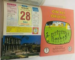 28 Nisan 2009 hediyelik orijinal Ülkü takvim yaprağı (Cin Ali kitabı hediyeli:)