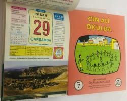 29 Nisan 2009 hediyelik orijinal Ülkü takvim yaprağı (Cin Ali kitabı hediyeli:)