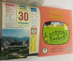 30 Nisan 2009 hediyelik orijinal Ülkü takvim yaprağı (Cin Ali kitabı hediyeli:)