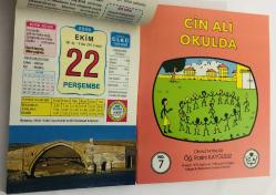 22 Ekim 2009 hediyelik orijinal Ülkü takvim yaprağı (Cin Ali kitabı hediyeli:)