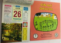 26 Ekim 2009 hediyelik orijinal Ülkü takvim yaprağı (Cin Ali kitabı hediyeli:)