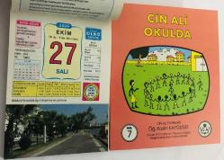 27 Ekim 2009 hediyelik orijinal Ülkü takvim yaprağı (Cin Ali kitabı hediyeli:)