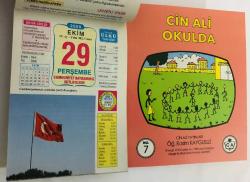 29 Ekim 2009 hediyelik orijinal Ülkü takvim yaprağı (Cin Ali kitabı hediyeli:)