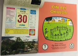 30 Ekim 2009 hediyelik orijinal Ülkü takvim yaprağı (Cin Ali kitabı hediyeli:)