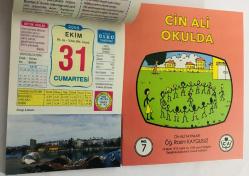 31 Ekim 2009 hediyelik orijinal Ülkü takvim yaprağı (Cin Ali kitabı hediyeli:)