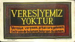 Antika - Veresiye Yoktur - Taş Baskı Bakkaliye Kartpostal  KRT17194 - kitantik - kitaLog