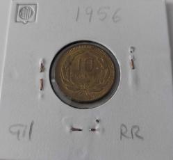 1956 PİRİNÇ 10 KURUŞ ORİJİNAL MADENİ PARA ÇİLL Ş1BB2 ÇİLİ PEK BULUNMAZ