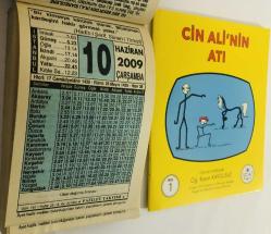 10 Haziran 2009 hediyelik orijinal Fazilet takvim yaprağı (Cin Ali kitabı hediyeli:)