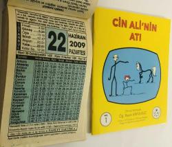 22 Haziran 2009 hediyelik orijinal Fazilet takvim yaprağı (Cin Ali kitabı hediyeli:)