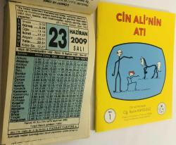 23 Haziran 2009 hediyelik orijinal Fazilet takvim yaprağı (Cin Ali kitabı hediyeli:)