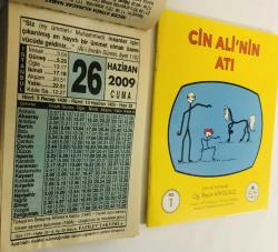 26 Haziran 2009 hediyelik orijinal Fazilet takvim yaprağı (Cin Ali kitabı hediyeli:)
