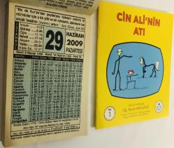 29 Haziran 2009 hediyelik orijinal Fazilet takvim yaprağı (Cin Ali kitabı hediyeli:)