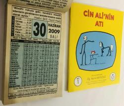 30 Haziran 2009 hediyelik orijinal Fazilet takvim yaprağı (Cin Ali kitabı hediyeli:)