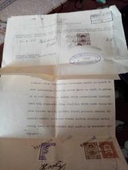 1932 yına ait, senet, protesto mektubu, ödenme ihbarı