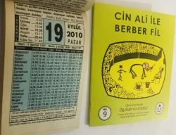 19 Eylül 2010 hediyelik orijinal Fazilet takvim yaprağı (Cin Ali kitabı hediyeli:)