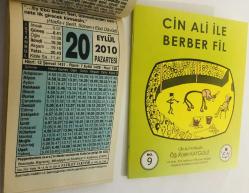 20 Eylül 2010 hediyelik orijinal Fazilet takvim yaprağı (Cin Ali kitabı hediyeli:)