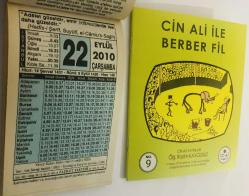 22 Eylül 2010 hediyelik orijinal Fazilet takvim yaprağı (Cin Ali kitabı hediyeli:)