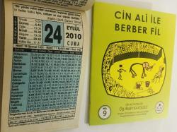 24 Eylül 2010 hediyelik orijinal Fazilet takvim yaprağı (Cin Ali kitabı hediyeli:)