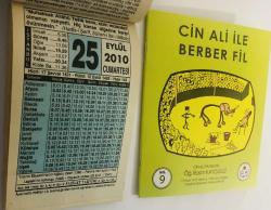25 Eylül 2010 hediyelik orijinal Fazilet takvim yaprağı (Cin Ali kitabı hediyeli:)