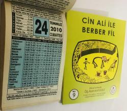 24 Temmuz 2010 hediyelik orijinal Fazilet takvim yaprağı (Cin Ali kitabı hediyeli:)