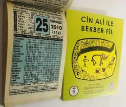 25 Temmuz 2010 hediyelik orijinal Fazilet takvim yaprağı (Cin Ali kitabı hediyeli:)