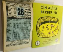 28 Temmuz 2010 hediyelik orijinal Fazilet takvim yaprağı (Cin Ali kitabı hediyeli:)