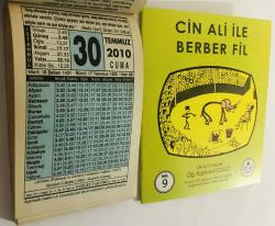 30 Temmuz 2010 hediyelik orijinal Fazilet takvim yaprağı (Cin Ali kitabı hediyeli:)