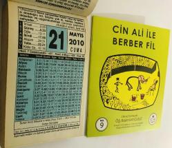 21 Mayıs 2010 hediyelik orijinal Fazilet takvim yaprağı (Cin Ali kitabı hediyeli:)