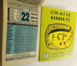 22 Mayıs 2010 hediyelik orijinal Fazilet takvim yaprağı (Cin Ali kitabı hediyeli:)