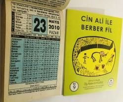 23 Mayıs 2010 hediyelik orijinal Fazilet takvim yaprağı (Cin Ali kitabı hediyeli:)