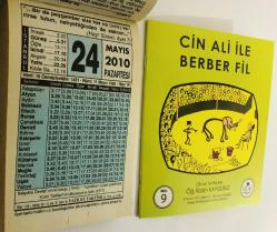 24 Mayıs 2010 hediyelik orijinal Fazilet takvim yaprağı (Cin Ali kitabı hediyeli:)