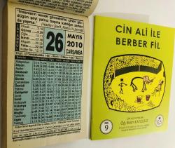 26 Mayıs 2010 hediyelik orijinal Fazilet takvim yaprağı (Cin Ali kitabı hediyeli:)