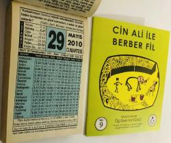 29 Mayıs 2010 hediyelik orijinal Fazilet takvim yaprağı (Cin Ali kitabı hediyeli:)