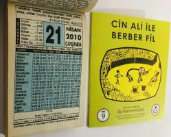 21 Nisan 2010 hediyelik orijinal Fazilet takvim yaprağı (Cin Ali kitabı hediyeli:)