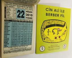 22 Nisan 2010 hediyelik orijinal Fazilet takvim yaprağı (Cin Ali kitabı hediyeli:)