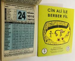 24 Nisan 2010 hediyelik orijinal Fazilet takvim yaprağı (Cin Ali kitabı hediyeli:)