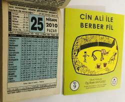 25 Nisan 2010 hediyelik orijinal Fazilet takvim yaprağı (Cin Ali kitabı hediyeli:)