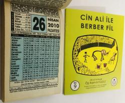 26 Nisan 2010 hediyelik orijinal Fazilet takvim yaprağı (Cin Ali kitabı hediyeli:)