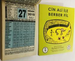 27 Nisan 2010 hediyelik orijinal Fazilet takvim yaprağı (Cin Ali kitabı hediyeli:)