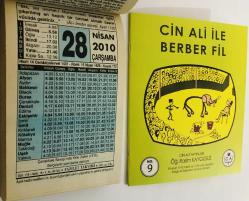 28 Nisan 2010 hediyelik orijinal Fazilet takvim yaprağı (Cin Ali kitabı hediyeli:)
