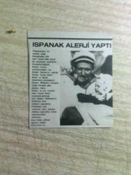 Efemera - ıspanak alerji yaptı robert evans haberi 15*10 ebat - kitantik - kitaLog