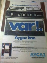 Efemera - 1980ler aygaz fırın reklamı 25*35 ebat - kitantik - kitaLog