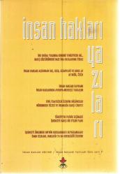 İNSAN HAKLARI YAZILARI İNSNA HAKLARI BÜLTENİ/İNSAN HAKLARI YAZILARI ÖZEL SAYI 3