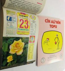 23 Temmuz 2011 hediyelik orijinal Ülkü takvim yaprağı (Cin Ali kitabı hediyeli:)